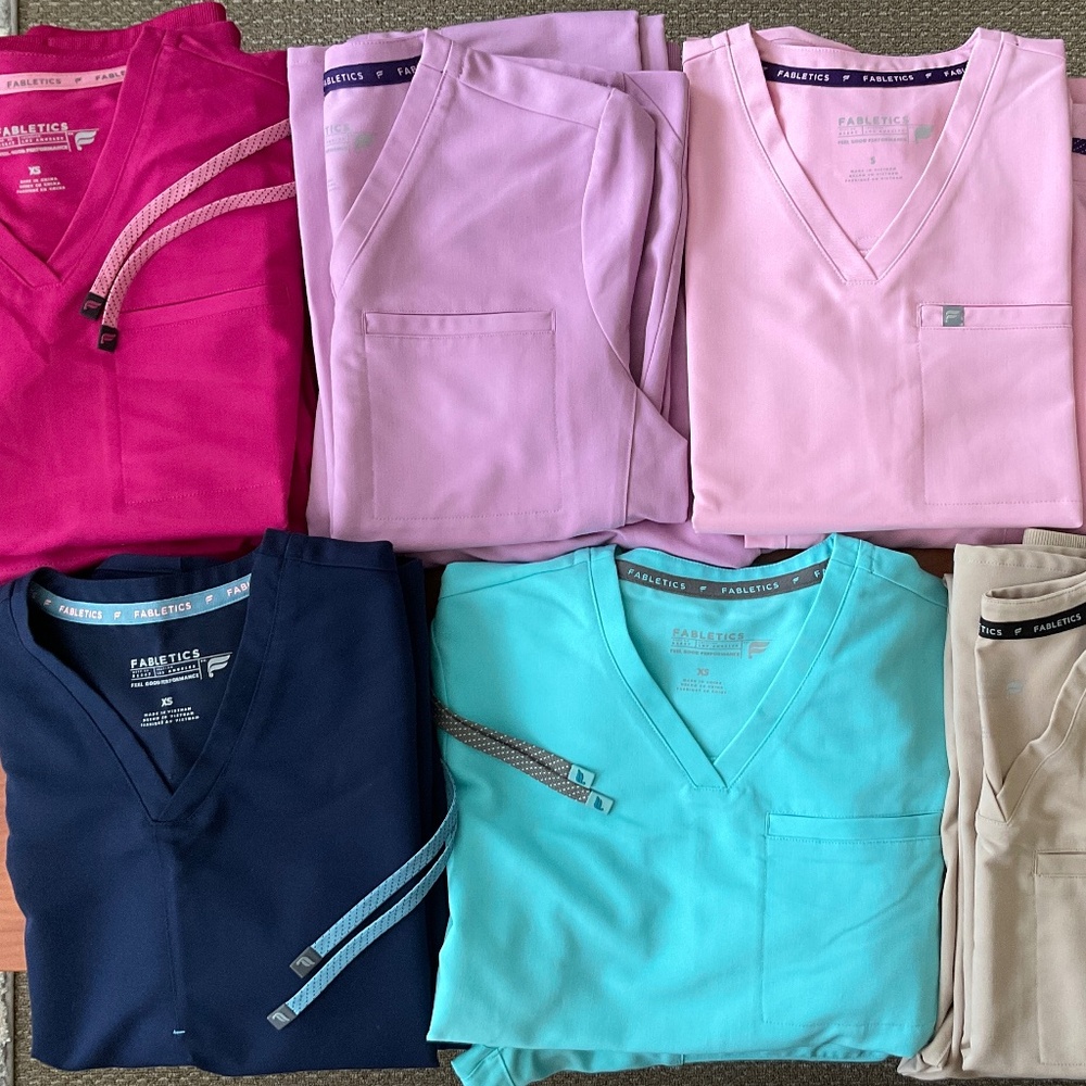 Fabletics Scrubs Sets NEW/LIKE-NEW Various Colors